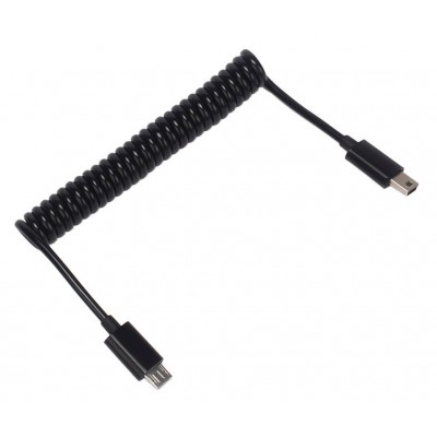 POWERTECH Καλώδιο Micro USB σε USB Mini, σπιράλ, 1m, μαύρο POWERTECH Καλώδιο Micro USB σε USB Mini, σπιράλ, 1m, μαύρο
