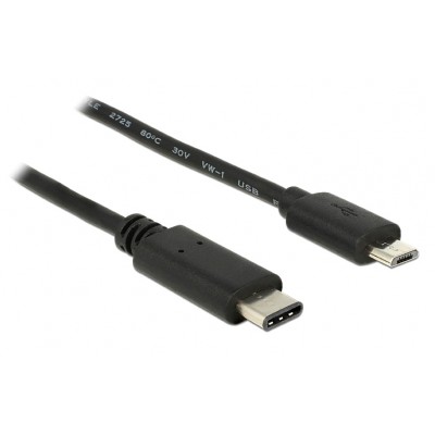 POWERTECH Καλώδιο USB Type-C σε USB Micro, 1m, Black POWERTECH Καλώδιο USB Type-C σε USB Micro, 1m, Black