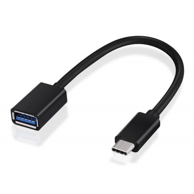 POWERTECH Καλώδιο USB Type-C σε USB 3.1 OTG, ABS, 0.20m, μαύρο POWERTECH Καλώδιο USB Type-C σε USB 3.1 OTG, ABS, 0.20m, μαύρο