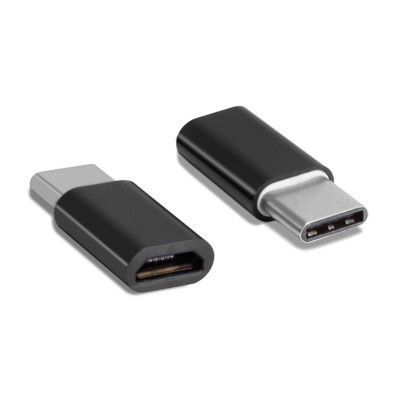 POWERTECH Adapter USB Type-C σε Micro USB, μαύρο POWERTECH Adapter USB Type-C σε Micro USB, μαύρο