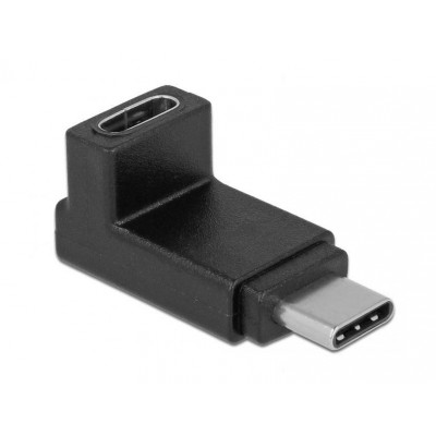 POWERTECH Adapter USB 3.1 Type-C male σε female, 90° up/down, μαύρο POWERTECH Adapter USB 3.1 Type-C male σε female, 90° up/down, μαύρο