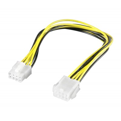 POWERTECH Καλώδιο για MB 8pin male σε 8pin female, 20cm POWERTECH Καλώδιο για MB 8pin male σε 8pin female, 20cm