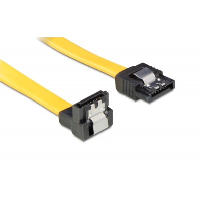 POWERTECH Καλώδιο SATA III 7-pin σε 7-pin 90°, Metal Clip, 0.5m POWERTECH Καλώδιο SATA III 7-pin σε 7-pin 90°, Metal Clip, 0.5m