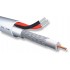 BIOKAL Καλώδιο CCTV CC-100, Mini RG 59/2x 0.50mm2, 75 ohm, White, 100m