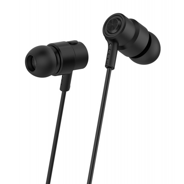 CELEBRAT Earphones CLB-V1-BK με μικρόφωνο, 10mm, 3.5mm, 1.2m, μαύρα