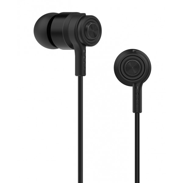 CELEBRAT Earphones CLB-V1-BK με μικρόφωνο, 10mm, 3.5mm, 1.2m, μαύρα