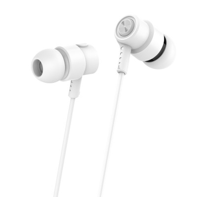 CELEBRAT Earphones CLB-V1-WH με μικρόφωνο, 10mm, 3.5mm, 1.2m, λευκό CELEBRAT Earphones CLB-V1-WH με μικρόφωνο, 10mm, 3.5mm, 1.2m, λευκό