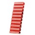 POWERTECH Clip αρίθμησης καλωδίου Νο 2, Red, 10τεμ.