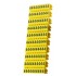 POWERTECH Clip αρίθμησης καλωδίου Νο 4, Yellow, 10τεμ.