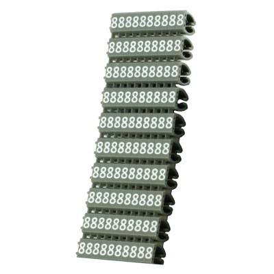 POWERTECH Clip αρίθμησης καλωδίου Νο 8, Brown, 10τεμ. POWERTECH Clip αρίθμησης καλωδίου Νο 8, Brown, 10τεμ.