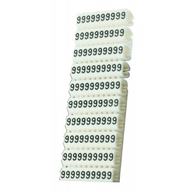 POWERTECH Clip αρίθμησης καλωδίου Νο 9, White, 10τεμ. POWERTECH Clip αρίθμησης καλωδίου Νο 9, White, 10τεμ.