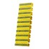 POWERTECH Clip αρίθμησης καλωδίου γράμμα B, Yellow, 10τεμ.