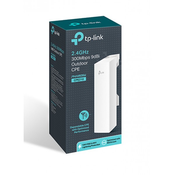 TP-LINK Access point CPE210, 2.4GHz 300Mbps, εξωτερικού χώρου Ver: 2.0 TP-LINK Access point CPE210, 2.4GHz 300Mbps, εξωτερικού χώρου Ver: 2.0