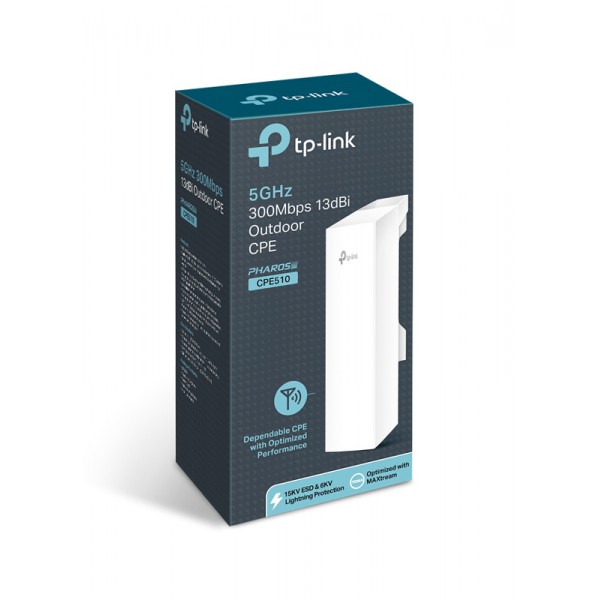TP-LINK 5GHz 300Mbps 13dBi CPE510, 5GHz, Εξωτερικού Χώρου, Ver. 3.0 TP-LINK 5GHz 300Mbps 13dBi CPE510, 5GHz, Εξωτερικού Χώρου, Ver. 3.0