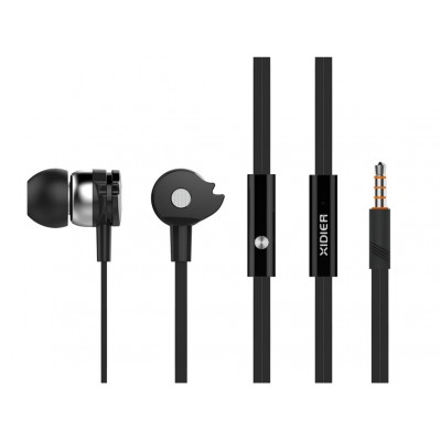 CELEBRAT Earphones με μικρόφωνο D1, on/off, 10mm, 1.2m flat, μαύρα CELEBRAT Earphones με μικρόφωνο D1, on/off, 10mm, 1.2m flat, μαύρα