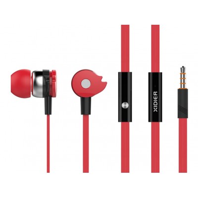CELEBRAT Earphones με μικρόφωνο D1, on/off, 10mm, 1.2m flat, κόκκινα CELEBRAT Earphones με μικρόφωνο D1, on/off, 10mm, 1.2m flat, κόκκινα