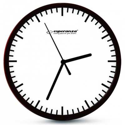 ESPERANZA Ρολόϊ τοίχου Budapest EHC010W, 20cm, λευκό ESPERANZA Ρολόϊ τοίχου Budapest EHC010W, 20cm, λευκό