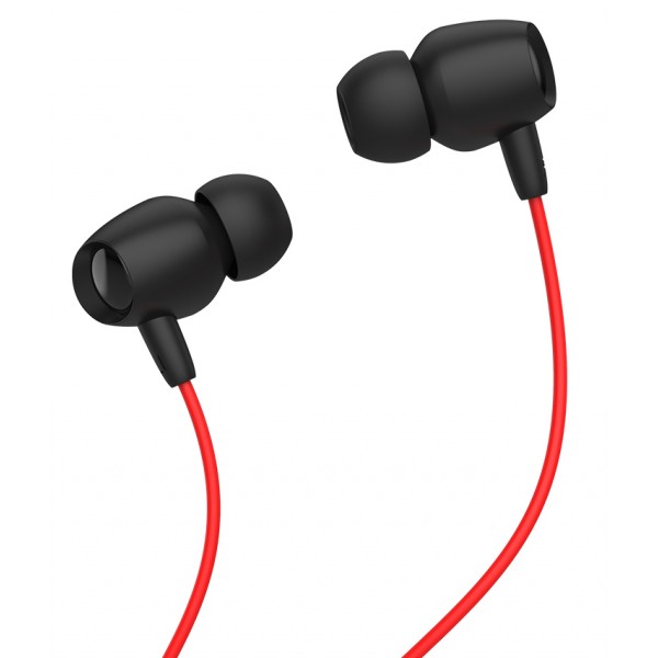 CELEBRAT Earphones Fly 1 με μικρόφωνο, 10mm, 3.5mm, 1.2m, κόκκινα