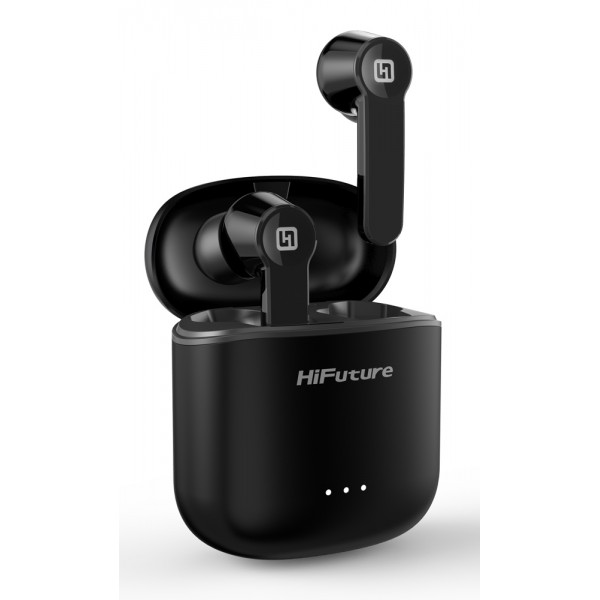 HIFUTURE earbuds FlyBuds, true wireless, με θήκη φόρτισης, μαύρα