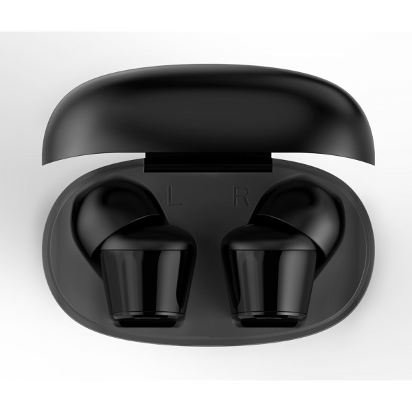 HIFUTURE earbuds FlyBuds, true wireless, με θήκη φόρτισης, μαύρα