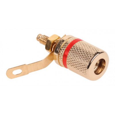 Βύσμα μπανάνα GNI0206B, θηλυκό, επιχρυσωμένο, κόκκινο Βύσμα μπανάνα GNI0206B, θηλυκό, επιχρυσωμένο, κόκκινο