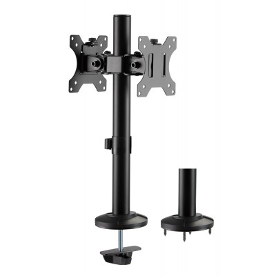BRATECK Βάση γραφείου LDT40-G02 για 2 οθόνες 17" - 32", 8kg BRATECK Βάση γραφείου LDT40-G02 για 2 οθόνες 17" - 32", 8kg