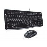 LOGITECH set ποντίκι και πληκτρολόγιο MK120, EN-GR, ενσύρματα, μαύρα