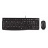 LOGITECH set ποντίκι και πληκτρολόγιο MK120, EN-GR, ενσύρματα, μαύρα