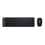 LOGITECH set ποντίκι & πληκτρολόγιο MK220, ασύρματα, 2,4GHz, μαύρο