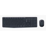 LOGITECH set ποντίκι και πληκτρολόγιο MK235, ασύρματα, 2.4GHz, μαύρο GR