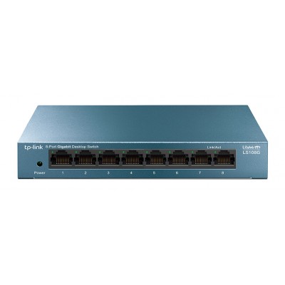 TP-LINK Desktop Switch LS108G, 8-port 10/100/1000Mbps, Ver. 1.0 TP-LINK Desktop Switch LS108G, 8-port 10/100/1000Mbps, Ver. 1.0