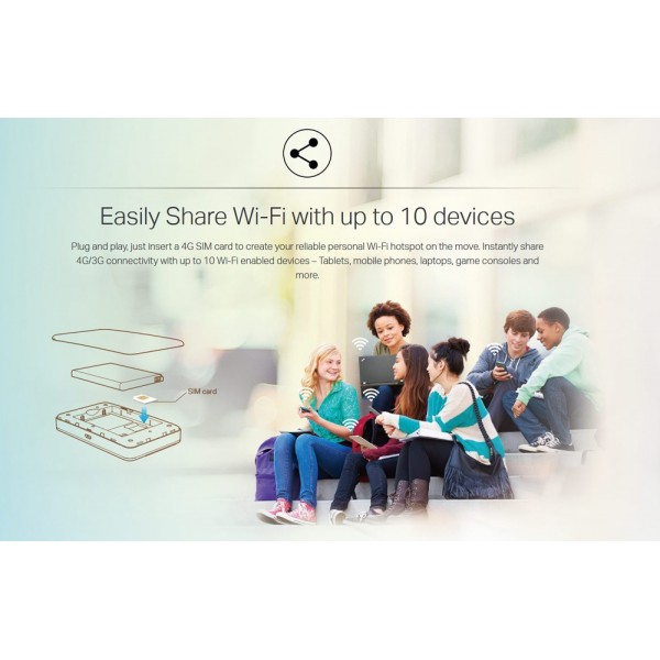 TP-LINK Advanced Mobile WiFi 4G Modem M7350, 2000mAh, Ver: 5.1 TP-LINK Advanced Mobile WiFi 4G Modem M7350, 2000mAh, Ver: 5.1