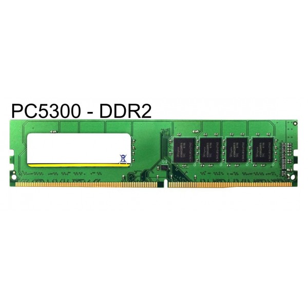 MAJOR used RAM U-Dimm μνήμη (Desktop) DDR2, 1GB PC5300
