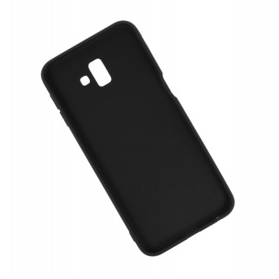 POWERTECH Θήκη Silicon Velvet MOB-1128 για Samsung J6 Plus 2018, μαύρη POWERTECH Θήκη Silicon Velvet MOB-1128 για Samsung J6 Plus 2018, μαύρη