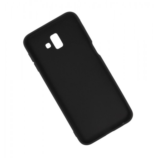 POWERTECH Θήκη Silicon Velvet MOB-1128 για Samsung J6 Plus 2018, μαύρη POWERTECH Θήκη Silicon Velvet MOB-1128 για Samsung J6 Plus 2018, μαύρη