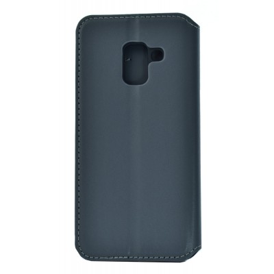 POWERTECH Θήκη Slim Leather για Samsung A5 2018, γκρι POWERTECH Θήκη Slim Leather για Samsung A5 2018, γκρι