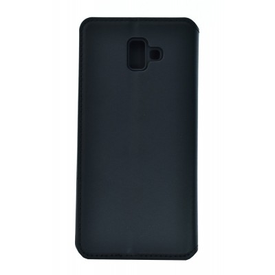 POWERTECH Θήκη Slim Leather για Samsung J6 Plus 2018, μαύρη POWERTECH Θήκη Slim Leather για Samsung J6 Plus 2018, μαύρη