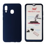 POWERTECH Θήκη Body 360° με Tempered Glass για Samsung A20, μπλε POWERTECH Θήκη Body 360° με Tempered Glass για Samsung A20, μπλε