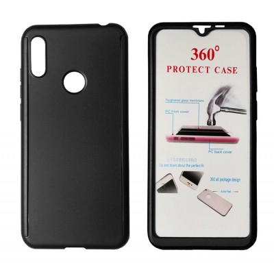 POWERTECH Θήκη Body 360° με Tempered Glass για Huawei Y6/Pro 2019, μαύρη POWERTECH Θήκη Body 360° με Tempered Glass για Huawei Y6/Pro 2019, μαύρη