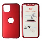 POWERTECH Θήκη Body 360° με Tempered Glass για iPhone 11 Pro, κόκκινη POWERTECH Θήκη Body 360° με Tempered Glass για iPhone 11 Pro, κόκκινη