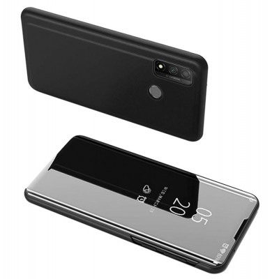 POWERTECH θήκη Clear view MOB-1515, Huawei P Smart 2020, μαύρη POWERTECH θήκη Clear view MOB-1515, Huawei P Smart 2020, μαύρη