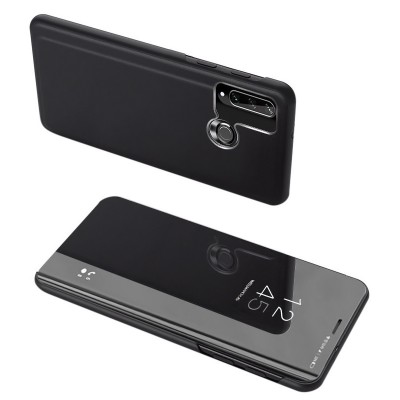 POWERTECH θήκη Clear view MOB-1517, Huawei Y6p, μαύρη POWERTECH θήκη Clear view MOB-1517, Huawei Y6p, μαύρη