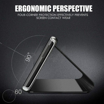 POWERTECH θήκη Clear view MOB-1520, Huawei Y5p, μπλε POWERTECH θήκη Clear view MOB-1520, Huawei Y5p, μπλε