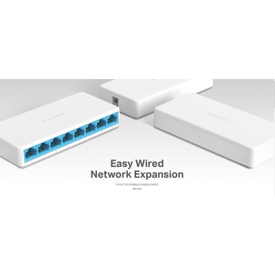 MERCUSYS Desktop Switch MS108, 8x 10/100 Mbps, Ver. 2 MERCUSYS Desktop Switch MS108, 8x 10/100 Mbps, Ver. 2