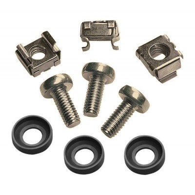 POWERTECH σετ βίδες με παξιμάδια NETW-0011 για κολώνα rack, M6*16, 20τμχ POWERTECH σετ βίδες με παξιμάδια NETW-0011 για κολώνα rack, M6*16, 20τμχ