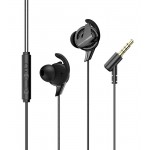 USAMS earphones με μικρόφωνο EP-36, 10mm, 3.5mm, 1.2m, μαύρα