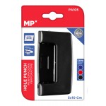 MP διακορευτής PA105-BK, 5 x 10cm, 2 τρύπες, μαύρος MP διακορευτής PA105-BK, 5 x 10cm, 2 τρύπες, μαύρος