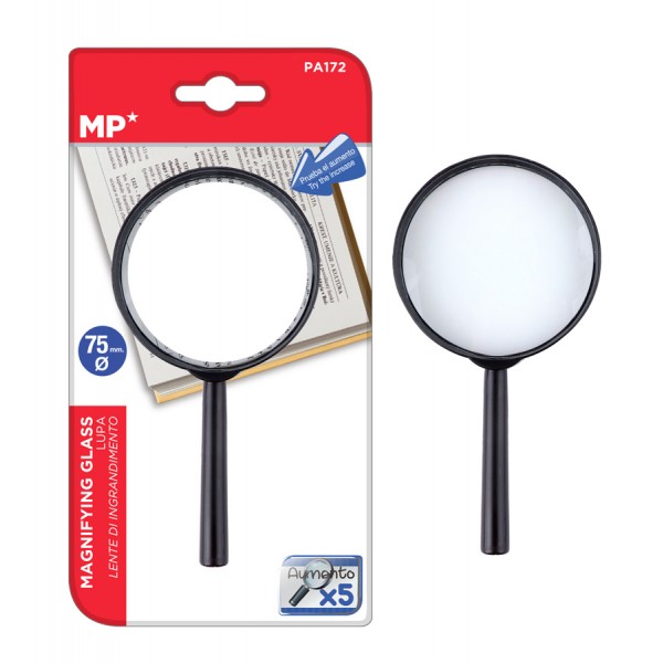 MP μεγεθυντικός φακός PA172, x5, 75mm, μαύρος MP μεγεθυντικός φακός PA172, x5, 75mm, μαύρος