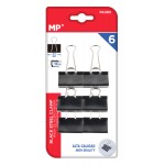 MP μεταλλικό κλιπ συγγράτησης εγγράφων PA383, 32mm, 6τμχ, μαύρα MP μεταλλικό κλιπ συγγράτησης εγγράφων PA383, 32mm, 6τμχ, μαύρα