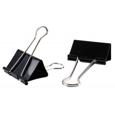 MP μεταλλικό κλιπ συγγράτησης εγγράφων PA383, 32mm, 6τμχ, μαύρα MP μεταλλικό κλιπ συγγράτησης εγγράφων PA383, 32mm, 6τμχ, μαύρα